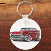 Chevy Nomad Red-White 1957 Sleutelhanger (Voorkant)