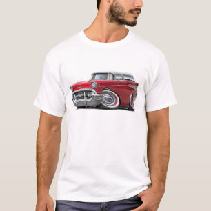 Chevy Nomad Red-White 1957 T-shirt