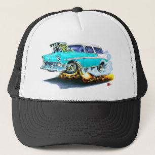 Chevy Nomad Turquoise Car 1956 Trucker Pet