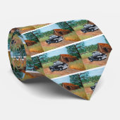 Chevy Pick-up en een oude schuur Stropdas (Opgerold)