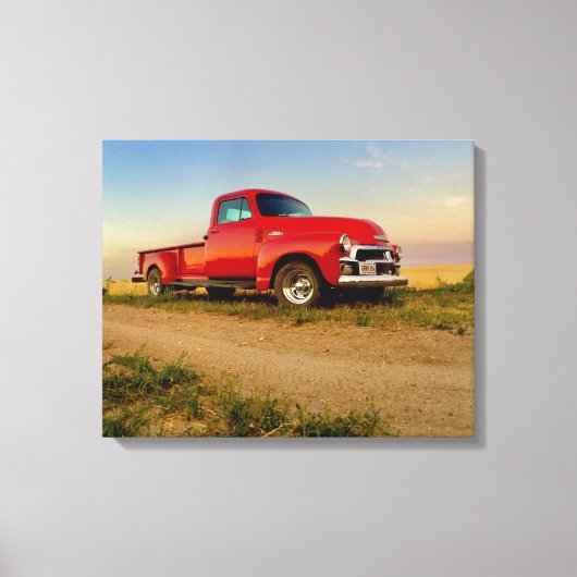 Chevy Pickup 1954 Canvas Afdruk (Voorkant)