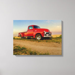 Chevy Pickup 1954 Canvas Afdruk