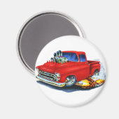 Chevy Pickup Red 1957 Magneet (Voorkant / Achterkant)