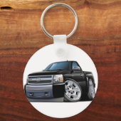 Chevy Silverado Black Truck Sleutelhanger (Voorkant)