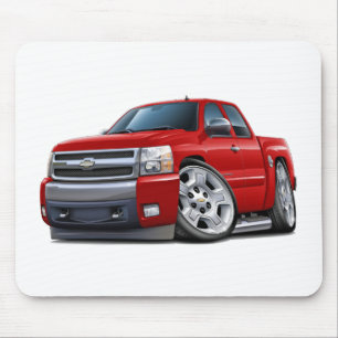 Chevy Silverado Red Extended Cab Muismat