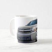 Chevy Silverado White Truck Koffiemok (Voorkant links)