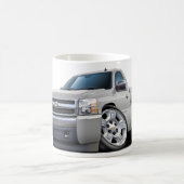 Chevy Silverado White Truck Koffiemok (Center)