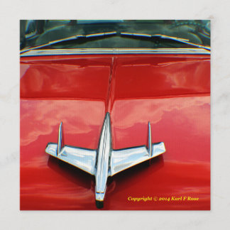 Chevy-uitnodiging 1955 kaart