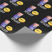 Chew maakt me blij met Funny Snoep Pun Dark BG Cadeaupapier (Hoek)