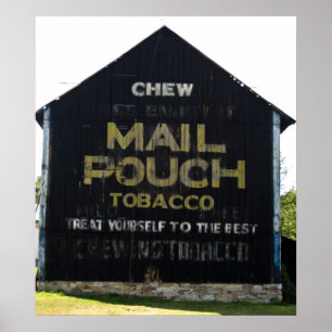 Chew Mail Pouch Tobacco Barn - Originele foto Poster