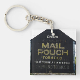 Chew Mail Pouch Tobacco Barn - Originele foto Sleutelhanger