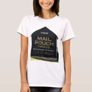 Chew Mail Pouch Tobacco Barn Originele Foto T-shirt