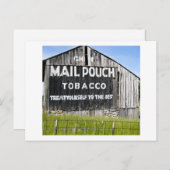 Chew Mail Pouch Tobacco, Old Barn Briefkaart (Voorkant / Achterkant)