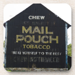 Chew Mail Pouch Vintage Schuur Americana Bier Onderzetter
