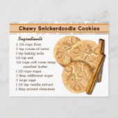 Chewy Snickedoodle Cookies Recept Briefkaart (Voorkant)