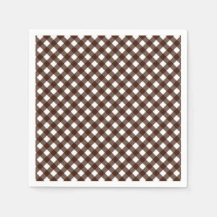 CHEX 13-DARK BROWN-PAPER NAPKINS SERVETTEN