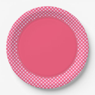 CHEX 1-PINK-PAPER BORD-2 PAPIEREN BORDJE