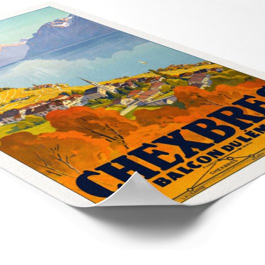 Chexbres Poster vintage 1923 (Coin)
