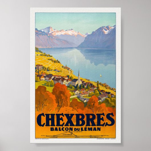 Chexbres Vintage Poster 1923 (Voorkant)