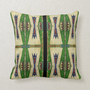 Cheyenne 1860's parfleche ontwerp kussen
