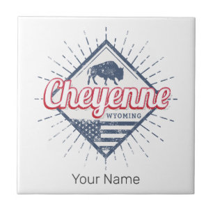 Cheyenne City Wyoming Verenigde Staten Verenigde Tegeltje