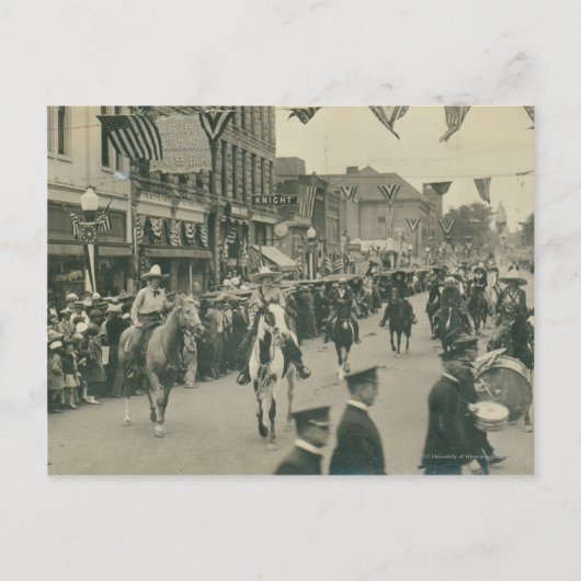 Cheyenne Frontier Days parade. Briefkaart (Voorkant)