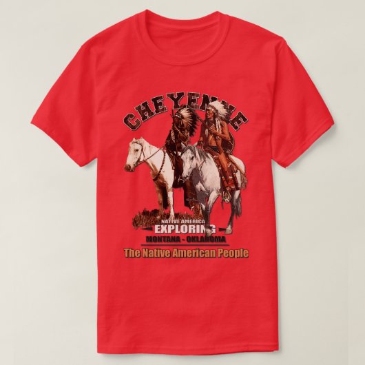Cheyenne indiaanse natie t-shirt (Design voorkant)