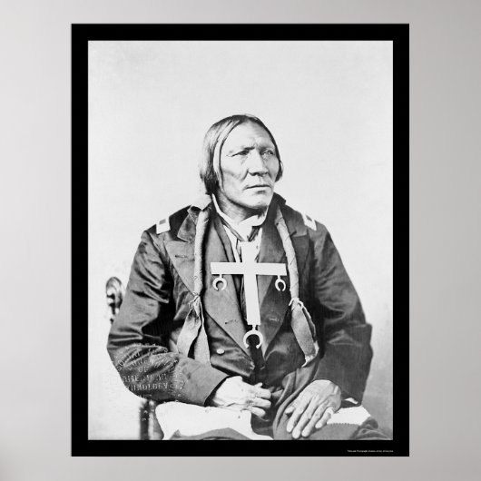 Cheyenne Indian Little Robe 1870 Poster (Voorkant)