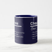 Cheyenne Personalized Girl Name Meaning Coffee Mug (Centre)