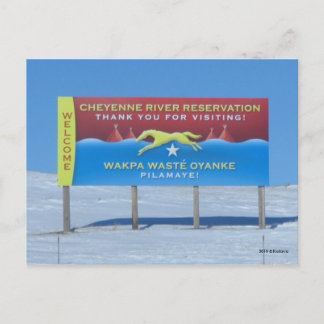 Cheyenne River Reservation Briefkaart