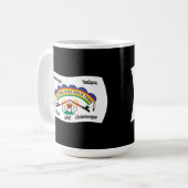 Cheyenne River Sioux Drapeau Mug (Devant gauche)