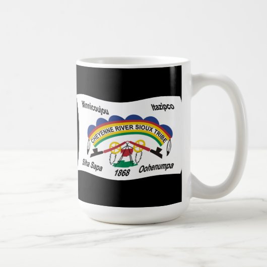Cheyenne River Sioux Drapeau Mug (Droite)