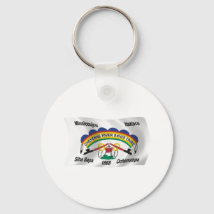 Cheyenne River Sioux Vlag Sleutelhanger