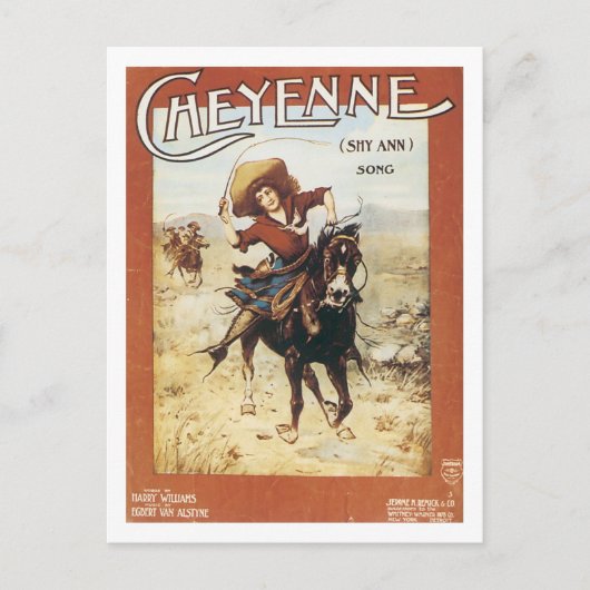 Cheyenne Songbook Hoesje Briefkaart (Voorkant)