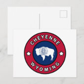 Cheyenne Wyoming Briefkaart (Voorkant / Achterkant)