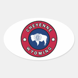 Cheyenne Wyoming Ovale Sticker
