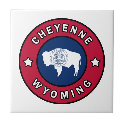 Cheyenne Wyoming Tegeltje (Voorkant)