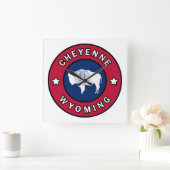 Cheyenne Wyoming Vierkante Klok (Huis)