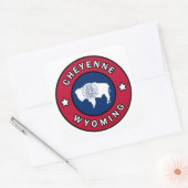 Cheyenne Wyoming Vierkante Sticker (Envelop)