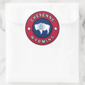 Cheyenne Wyoming Vierkante Sticker (Tas)