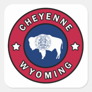 Cheyenne Wyoming Vierkante Sticker