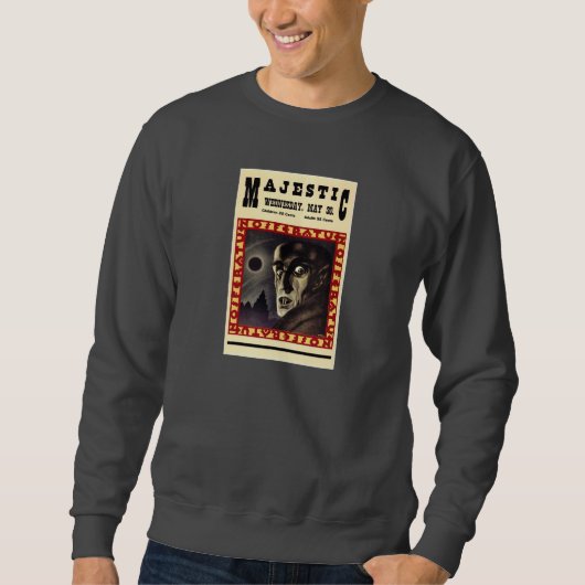 CHFU grijs Nosferatu sweatshirt (Voorkant)