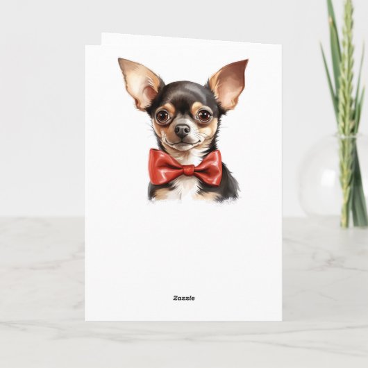 Chi Chihuahua Puppy Dog Verjaardag Kaart (Achterkant)