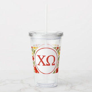 Chi Omega Acryl Drinkbeker