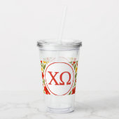 Chi Omega Acryl Drinkbeker (Achterkant)
