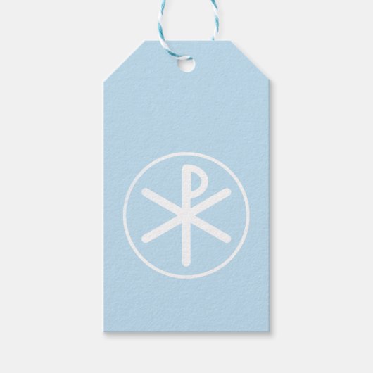 Chi-rho Baptism Cadeaulabel (Voorkant)