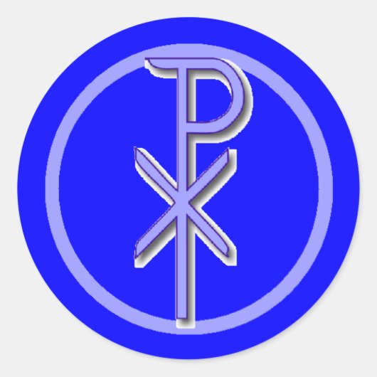 CHI-RHO Christ Sticker (Voorkant)