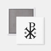 Chi Rho Christelijk symbool Magneet (Voorkant / Achterkant)