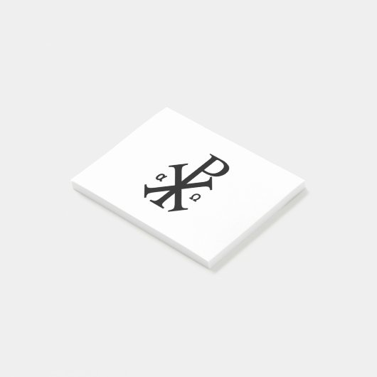 Chi Rho Christelijk symbool Post-it® Notes (Schuin)