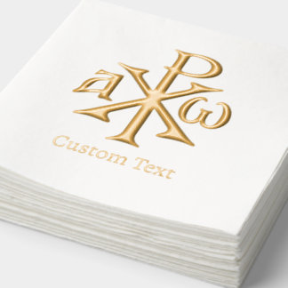 Chi Rho Christogram Folie Servetten